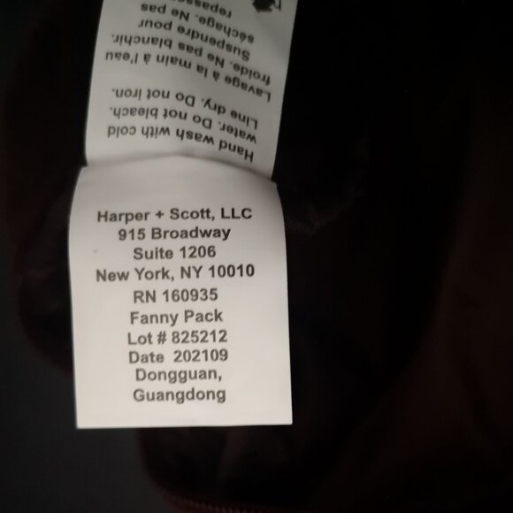 NWT Tim Hortons x Justin Bieber Dark Brown Lined Corduroy Waist/Fanny Pack - Picture 7 of 9